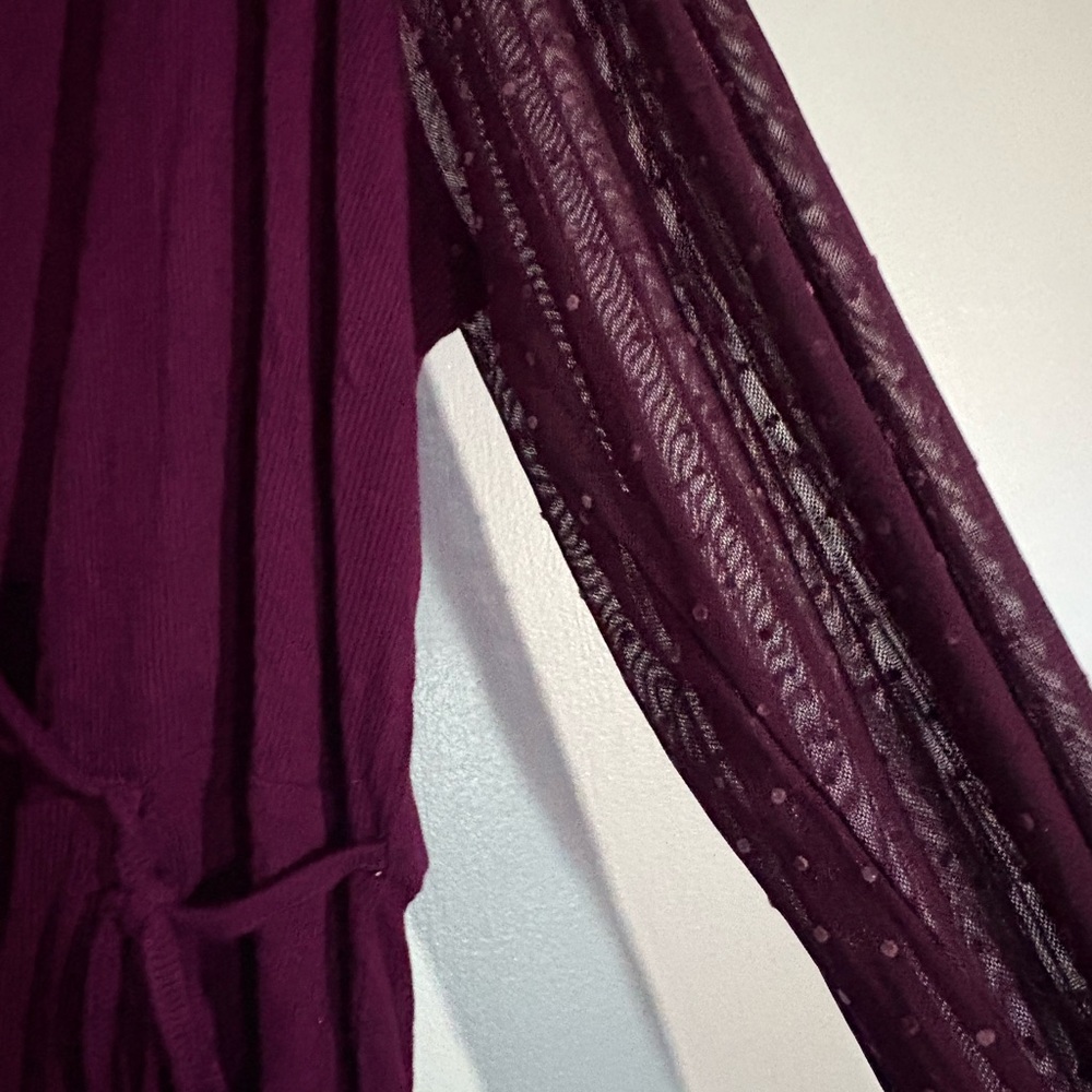 Lane Bryant Burgundy Blouse